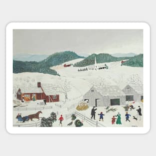 grandma moses Sticker